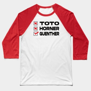 Best F1 Team Principal Baseball T-Shirt